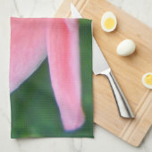 Jatropha Flower Closeup Theedoek (Quarter Fold)