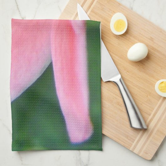 Jatropha Flower Closeup Theedoek (Quarter Fold)