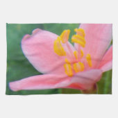 Jatropha Flower Closeup Theedoek (Horizontaal)