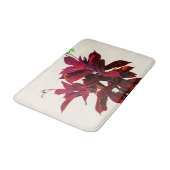 Jatropha-Plant in het diepe rood Badmat (Gekanteld)