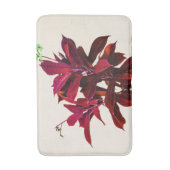 Jatropha-Plant in het diepe rood Badmat (Voorkant Verticaal)