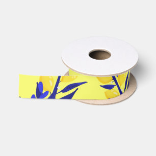 Jaune citron satijnen lint