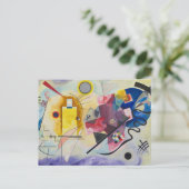 Jaune, Rouge, Blauw van Wassily Kandinsky Briefkaart (Staand voorkant)