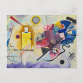 Jaune, Rouge, Blauw van Wassily Kandinsky Briefkaart (Voorkant)