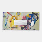 Jaune, Rouge, Blauw van Wassily Kandinsky Bureaumat (Keyboard & Muis)