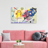 Jaune, Rouge, Blauw van Wassily Kandinsky Canvas Afdruk (Insitu (Woonkamer))
