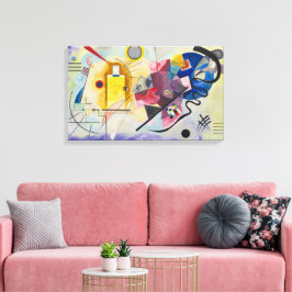 Jaune, Rouge, Blauw van Wassily Kandinsky Canvas Afdruk