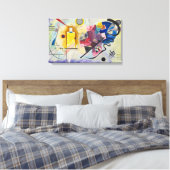 Jaune, Rouge, Blauw van Wassily Kandinsky Canvas Afdruk (Insitu (Slaapkamer))