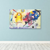 Jaune, Rouge, Blauw van Wassily Kandinsky Canvas Afdruk (Insitu (Houten vloer))
