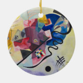 Jaune, Rouge, Blauw van Wassily Kandinsky Keramisch Ornament (Achterkant)