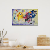 Jaune, Rouge, Blauw van Wassily Kandinsky Poster (Keuken)