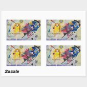 Jaune, Rouge, Blauw van Wassily Kandinsky Rechthoekige Sticker (Vel)