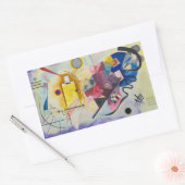Jaune, Rouge, Blauw van Wassily Kandinsky Rechthoekige Sticker (Envelop)