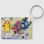 Jaune, Rouge, Blauw van Wassily Kandinsky Sleutelhanger (Voorkant)