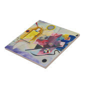 Jaune, Rouge, Blauw van Wassily Kandinsky Tegeltje (Zijkant)
