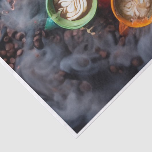 Java Bean Mandala, kleurrijke kopjes Tissuepapier (Detail)