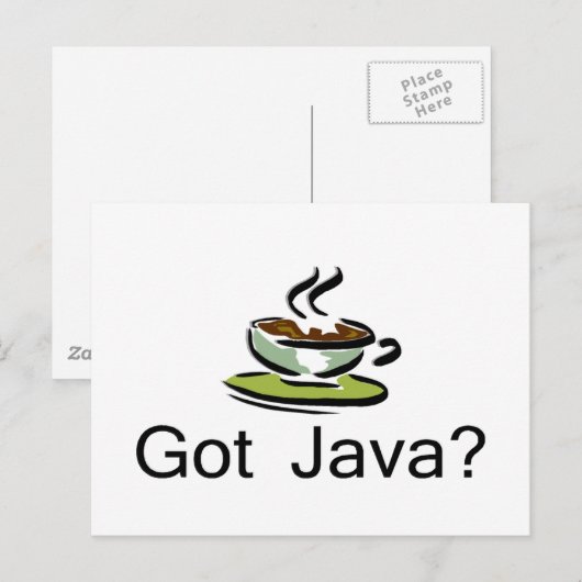 Java Briefkaart (Voorkant / Achterkant)