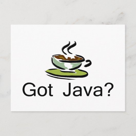 Java Briefkaart (Voorkant)