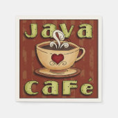 Java Cafe Koffiepapieren servetten (Voorkant)