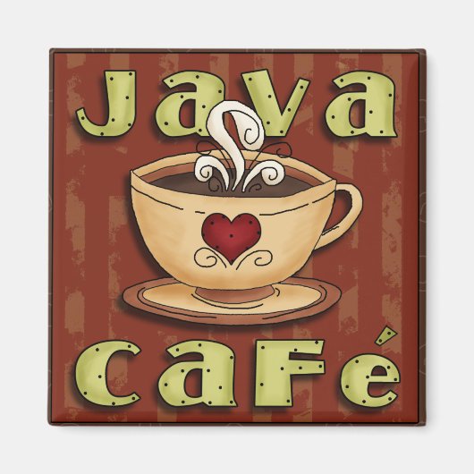 Java Cafe Magneet (Voorkant)