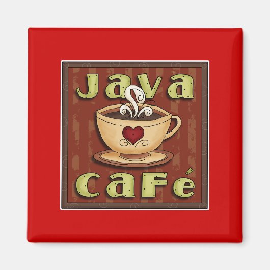 Java Café Magneet (Voorkant)