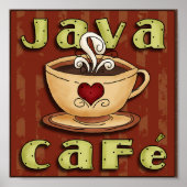 Java Cafe Poster (Voorkant)