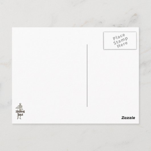 Java Clay Man Briefkaart (Achterkant)