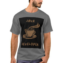 Java Developer Grey Mannen T-shirt