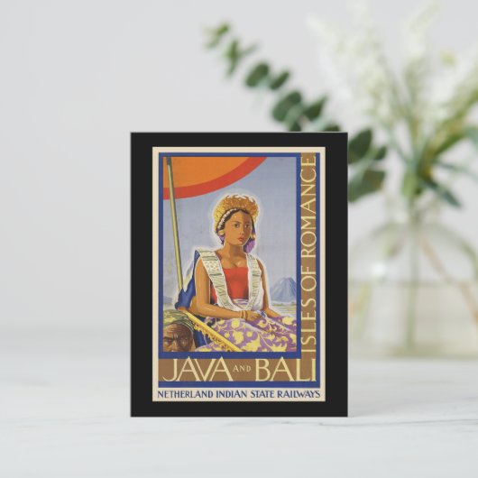 Java- en Bali-eilanden van de Romance Briefkaart (Staand voorkant)