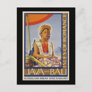 Java- en Bali-eilanden van de Romance Briefkaart