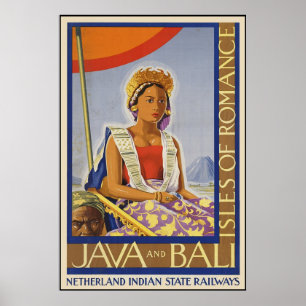 Java- en Bali-eilanden van de Romance Poster