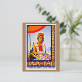  Java en Bali Indonesia door de Spoorwegen Briefkaart (Staand voorkant)