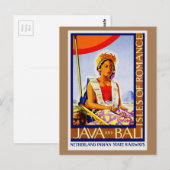  Java en Bali Indonesia door de Spoorwegen Briefkaart (Voorkant / Achterkant)