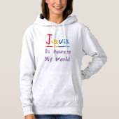 Java geeft mijn wereld kracht hoodie (Voorkant)