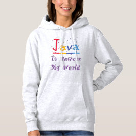Java geeft mijn wereld kracht hoodie