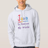 Java geeft mijn wereld kracht hoodie (Voorkant)