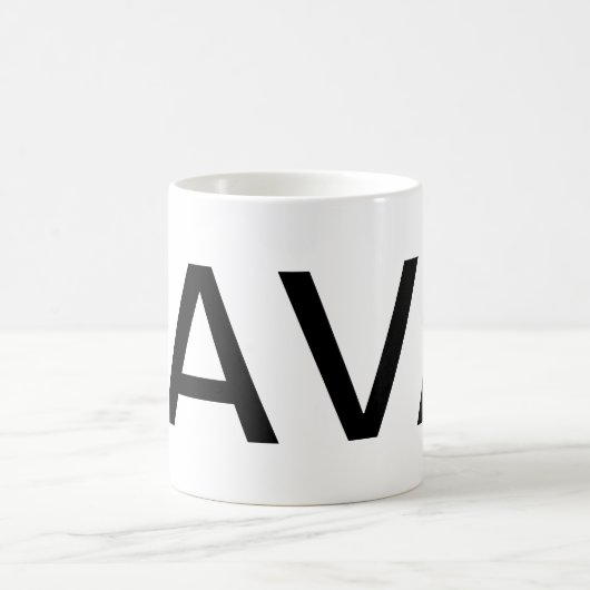 JAVA Giant Text Koffiemok (Center)