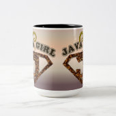 Java Girl Coffee Humor Coffee Mok (Center)