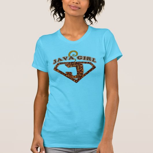 Java Girl Coffee Humor T-Shirt (Voorkant)