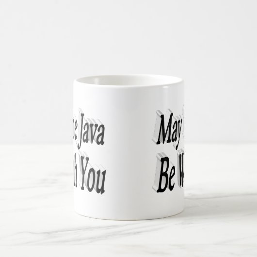 Java grappige koffie citaat zwarte tekst koffiemok (Center)