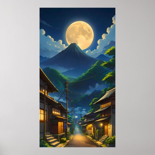 Java in het maanlicht poster (Voorkant)