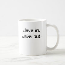 Java in. Java uit.