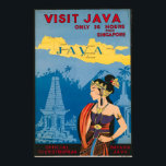 Java Indonesia Vintage Travel Poster<br><div class="desc">Java Indonesia Vintage Travel Poster</div>