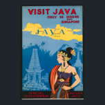 Java Indonesia Vintage Travel Poster<br><div class="desc">Java Indonesia Vintage Travel Poster</div>