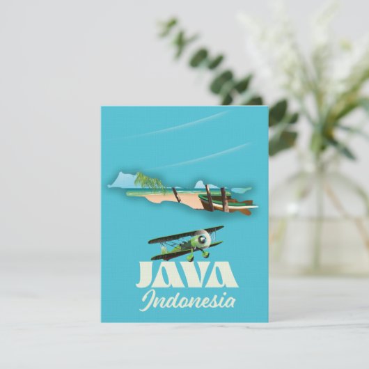 Java Indonesië kaart (Staand voorkant)