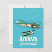 Java Indonesië kaart (Achterkant)