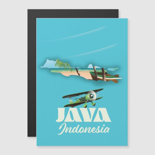 Java Indonesië kaart (Voorkant / Achterkant)