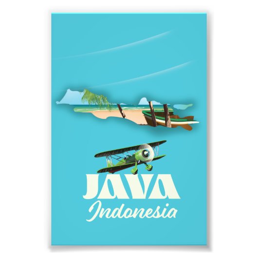 Java Indonesië kaart Foto Afdruk (Voorkant)