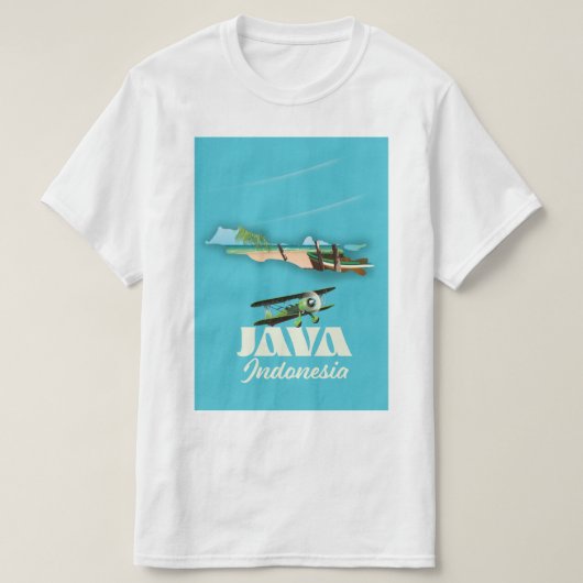 Java Indonesië kaart T-shirt (Design voorkant)