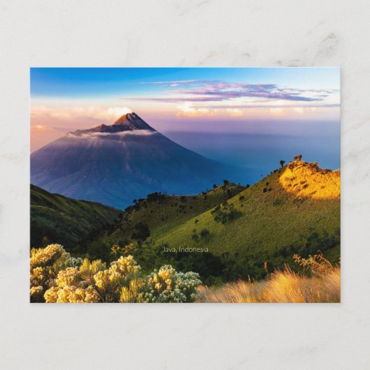 Java, Indonesië, landschapsfoto Briefkaart (Voorkant)